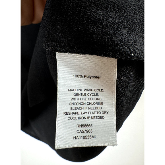 Halogen Classic Dark Feminine Flowy Minimalist Quiet Luxury Lightweight Blouse S - Picture 4 of 7